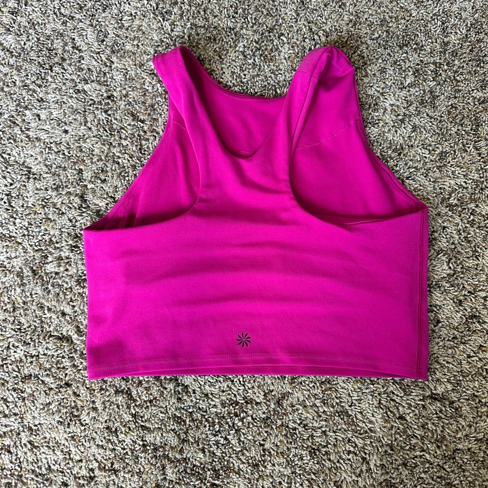 Athleta Hot Pink Conscious Crop Tank Top